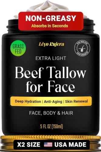 Lèyo Rujera Wagyu Beef Tallow Face & Body Moisturizer 5oz with Shea & Vitamin E