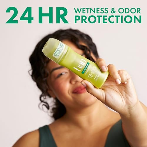 Ban Invisible Roll-On Antiperspirant Deodorant Unscented 3.5 oz 2-Pack