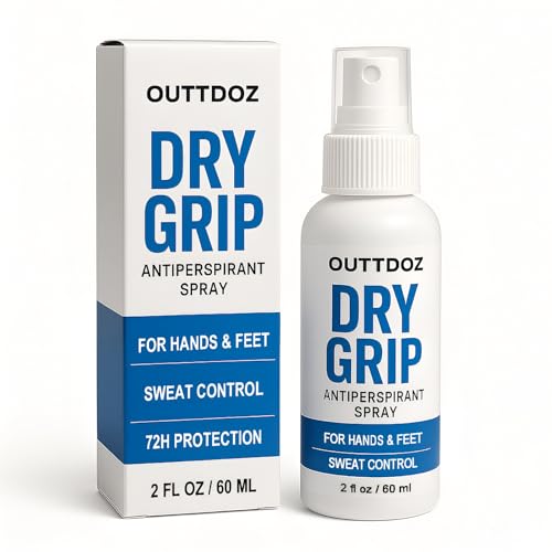 DryGrip Antiperspirant Spray for Hands & Feet | 15% Aluminum Chloride