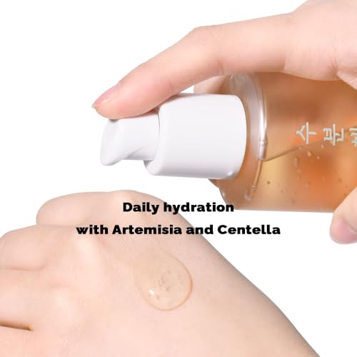 PRETTYSKIN Mugwort Hydrating Facial Serum 5.07oz - 4-in-1 Korean Skincare for Dry & Sensitive Skin