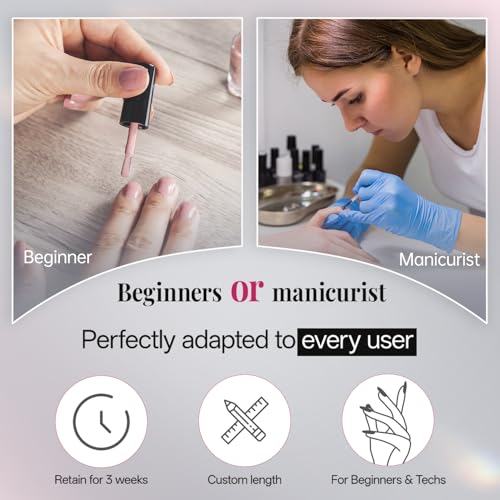 Krofaue French Half Wrap Nail Tips - 120PCS Acrylic False Tips