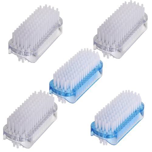 Dual-Sided Nail Brush Set - 5 Pack for Clean Fingernails & Toes