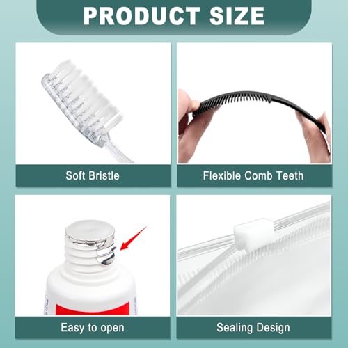 5 Sets Personal Hygiene Kits - Travel Toiletry Kits for Men & Women