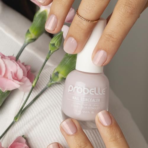 Probelle Illuminating Nail Concealer - Sheer Brightening Polish for Discolored Nails