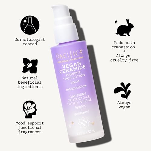 Pacifica Vegan Ceramide Barrier Repair Face Lotion for Sensitive Skin