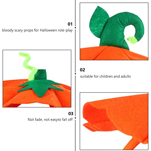Beavorty Halloween Pumpkin Headband - 2Pcs Party Hair Bands