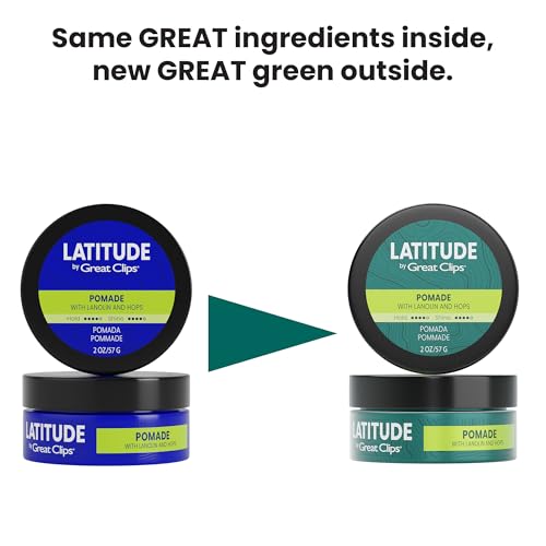 Great Clips Latitude Men’s Pomade, High Hold Hair Styling Gel - 2oz