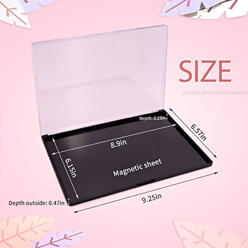 XL Magnetic Makeup Palette with Clear Top - Portable Eyeshadow Organizer