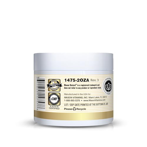 Mason Natural Collagen Cream - Anti-Aging Moisturizer, Pear Scent, 2 oz (Pack of 3)