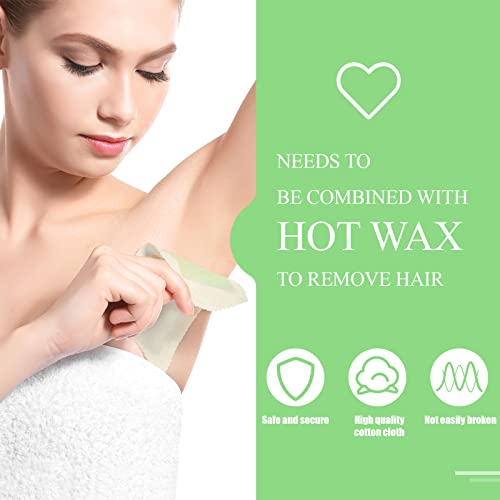 Loopeer 300 Pcs Muslin Wax Strips for Hair Removal - Mixed Size, Easy DIY Application