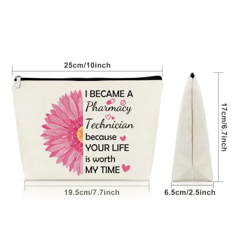 Pharmacist Makeup Bag for Women – Pharmacy Technician Gifts by Sazuwu