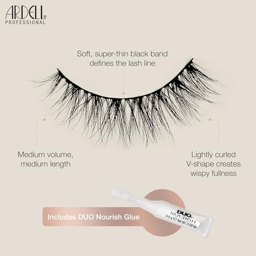 Ardell 751 False Eyelashes with Peptides & Biotin - Natural Wispy Lashes