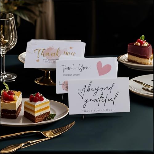 320 Premium Thank You Cards for Businesses - 2" x 3.5"