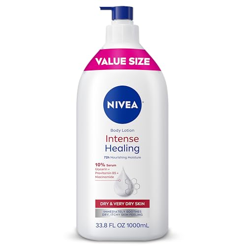 NIVEA Intense Healing Body Lotion for Very Dry Skin, 33.8 Fl Oz