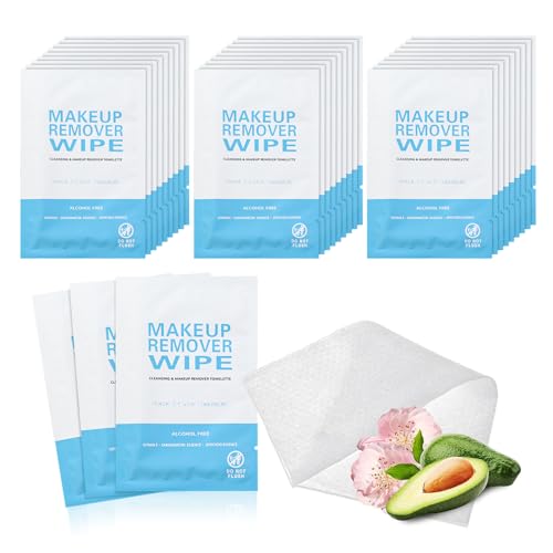 50 Pack Gisdo Individually Wrapped Makeup Remover Wipes Bulk