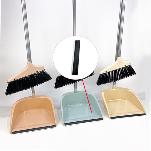 6-Pack Dustpan Edge Replacement Strips - 26cm Rubber Lip