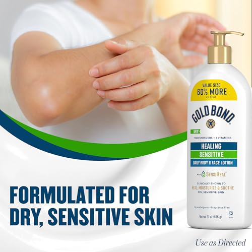 Gold Bond Healing Sensitive Daily Body & Face Lotion, 21 oz