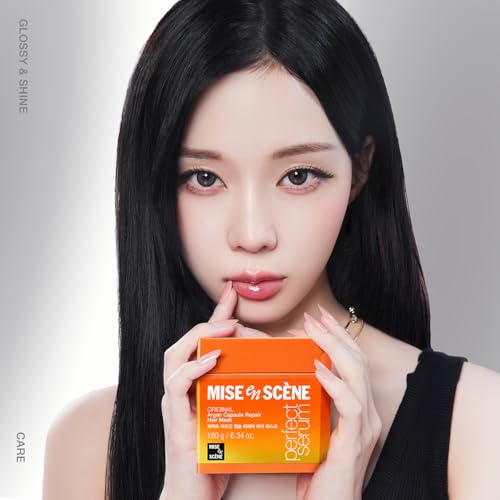 Mise En Scene Argan Oil Repair Hair Masks - Protein Hair Mask Argan Capsule for Damaged Hair | Deep Conditioning for Dry Hair | For Split Ends | Damaged & Frizzy | Anti Humidity 6.34 Fl. Oz.