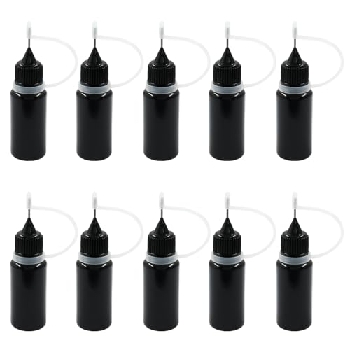 Piutouyar 10ml Precision Tip Applicator Bottles - 10 Pcs
