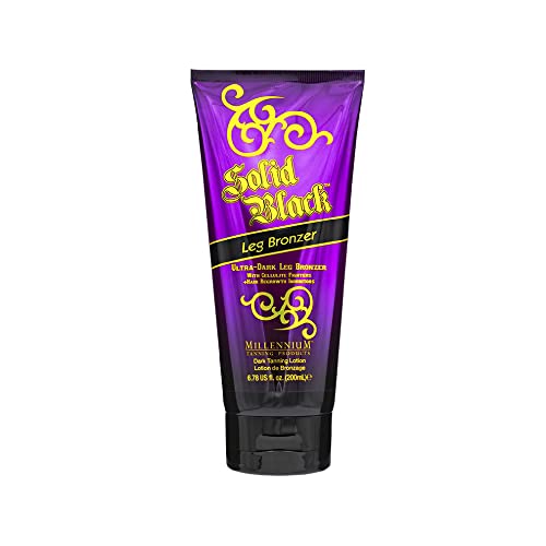 Millennium Tanning Solid Black Leg Bronzer - Ultra Dark Tanning Lotion
