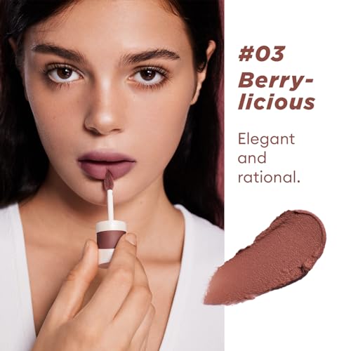 ITY Velvet Matte Lip Clay - Long-Lasting Mousse Lip Stain, Berrylicious