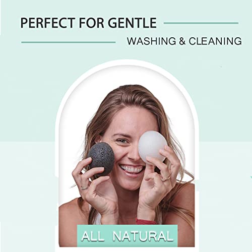 PureSOL Konjac Facial Sponge - Eco-Friendly Exfoliating Cleanser