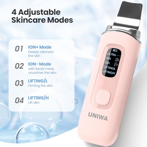 UNIWA Skin Scrubber Face Spatula - Pink Blackhead Remover