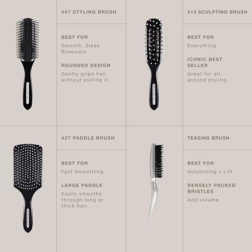Paul Mitchell Pro Tools 407 Styling Brush - Nylon Bristle Hairbrush for All Hair Types, Variation 1