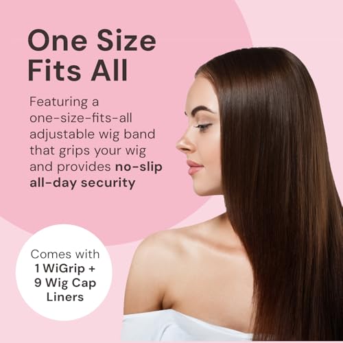 MILANO COLLECTION Wig Grip Band & 9 Nylon Caps Combo - Black