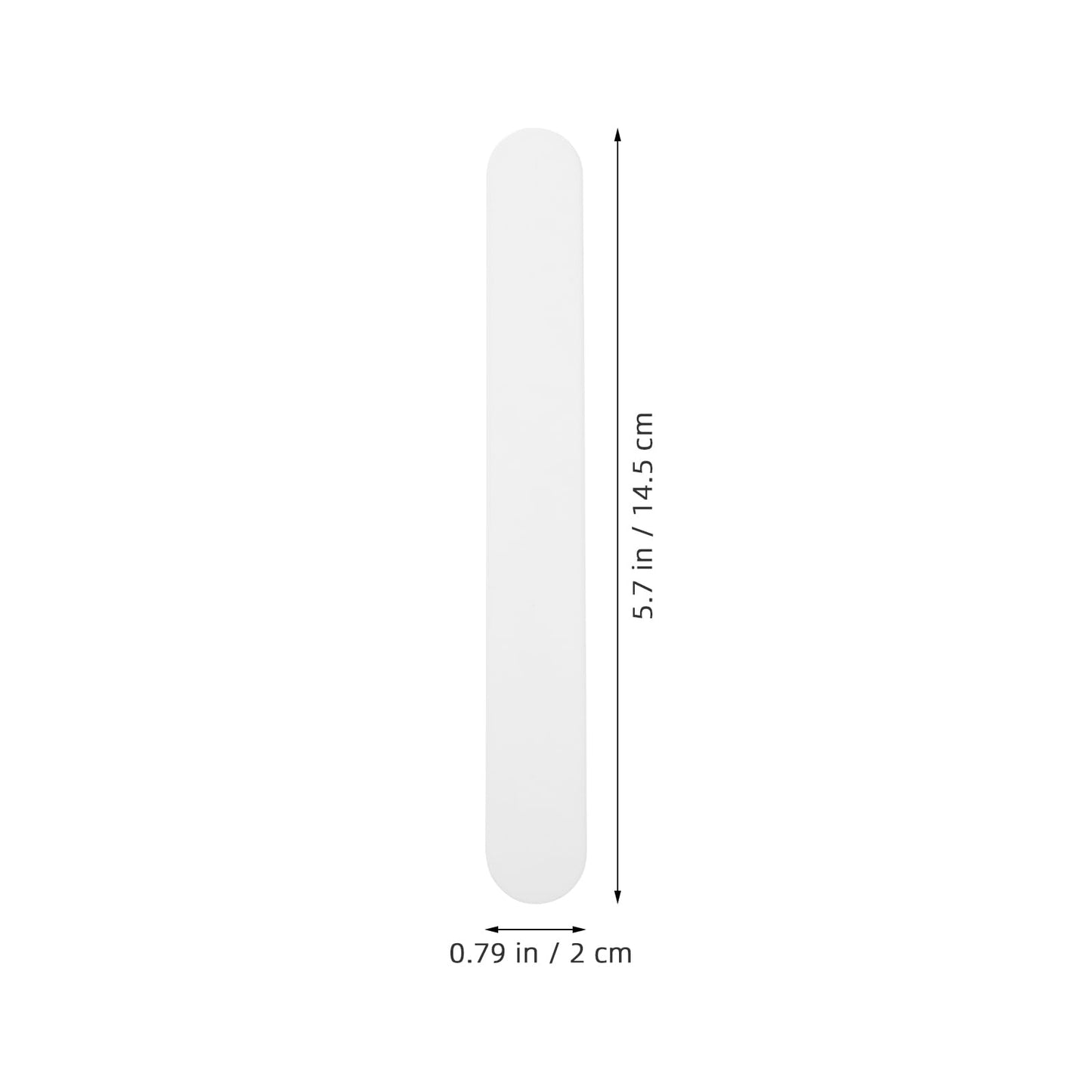 POPETPOP 25 Pack Tongue Depressors, Sturdy Plastic Tongue Scrapers for Oral Cavity Diagnostic, Reusable Flavored Depressors with Smooth Edge for Medical Laboratory Use (White)