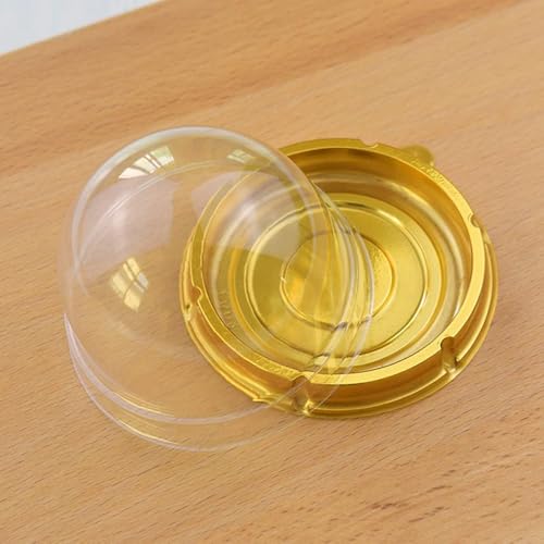 Elegant Clear Plastic Cake Boxes with Lids - 50 Pack for Cupcakes & Desserts