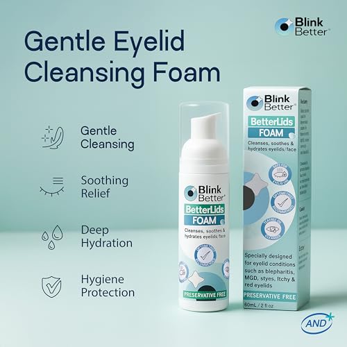 BlinkBetter Foaming Eyelid Cleanser with Tea Tree Oil – 2 fl oz