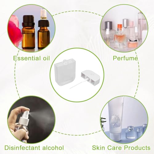 4 Pack 50ML Clear Spray Bottles with Nano Spray Nozzle