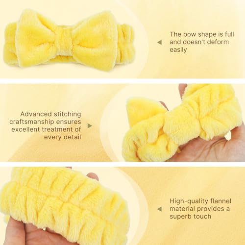 Dizila 12 Pack S2 Soft Stretchy Flannel Big Bow Headbands
