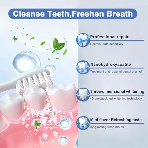 Zeamyhy Hydroxyapatite Toothpaste 2 Pack - Enamel Protection, Mint Fresh Breath