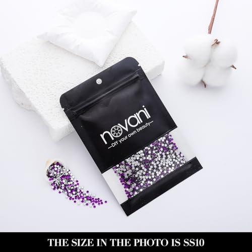 Novani Violet SS10 Flatback Rhinestones 3000pcs - 2.7-2.9mm Craft Embellishments
