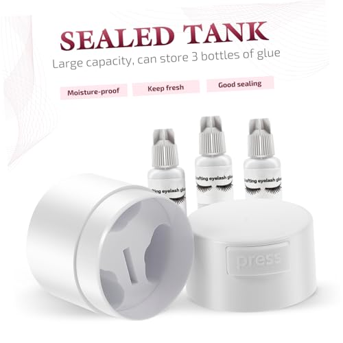 Beaupretty Eyelash Glue Storage Container - Leak-Proof Makeup Case