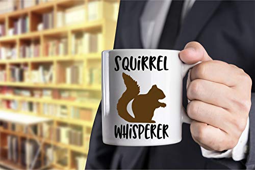 Squirrel Whisperer Coffee Mug - 11oz Ceramic Funny Gift