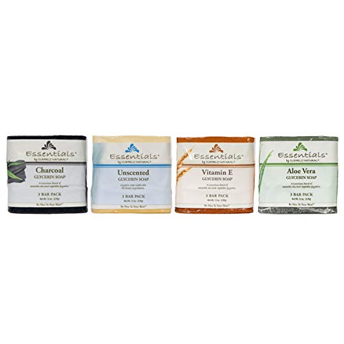 Clearly Glycerin Unscented Bar Soap – 4 Ounce, Pack of 3