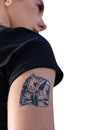 Halloween Temporary Tattoos Set - 10 Hip Hop Designs for Costumes