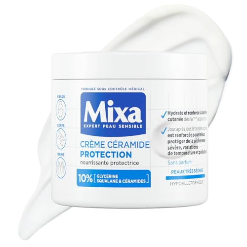 Mixa Ceramide Protection Cream - 400ml for Dry Sensitive Skin