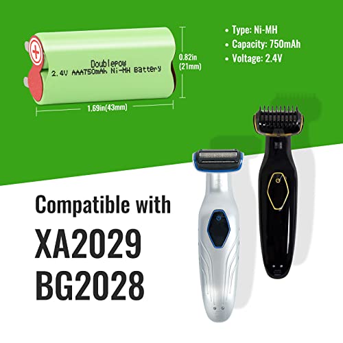 750mAh NI-MH Battery Replacement for Philips Norelco BG2028/BG2029