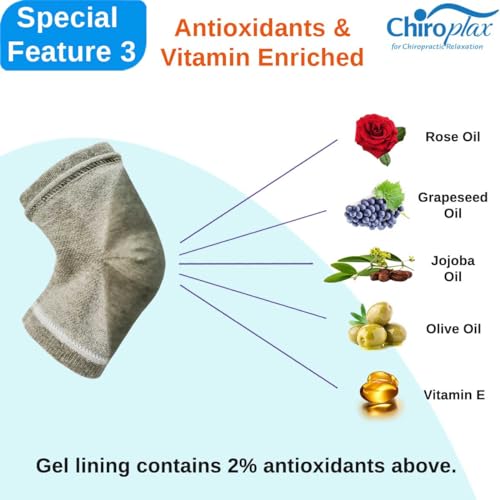 Chiroplax Black Vented Moisturizing Gel Heel Socks (2 Pairs) Spa-Quality Overnight Foot Care