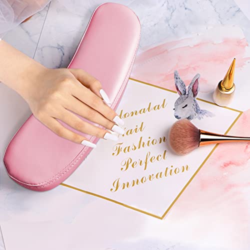 TOROKOM Pink Nail Arm Rest Pillow for Acrylic Nails, Hand Support Cushion
