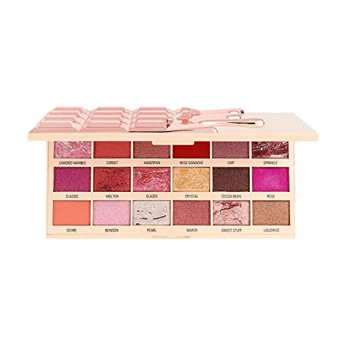 I Heart Revolution Chocolate Eyeshadow Palette - Rose Gold, 18 Shades