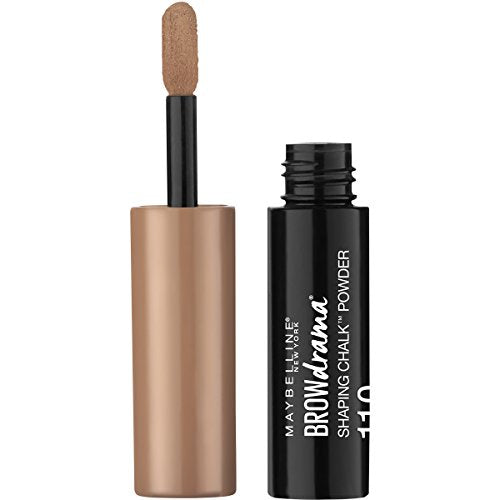 Maybelline Brow Drama Shaping Chalk Powder - Soft Brown, 0.04 oz