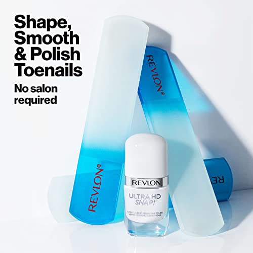 Revlon Glass Foot File & Buffer 1 Count – 2-in-1 Callus Remover for Feet
