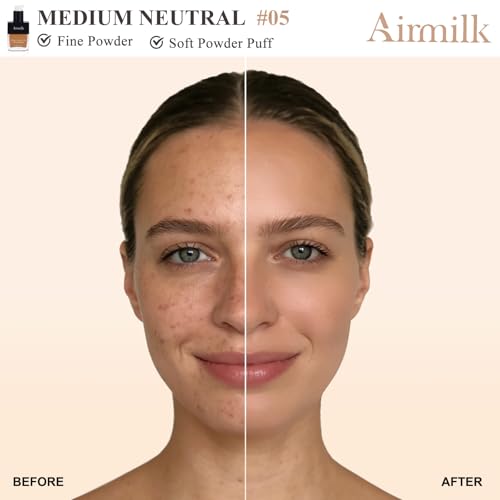 Airmilk Long Lasting Foundation Makeup 30ml - Medium Neutral