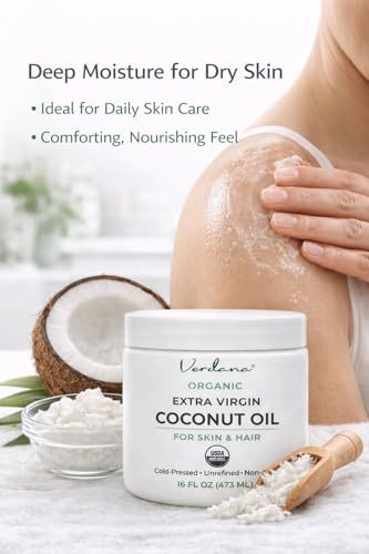 Verdana Organic Coconut Oil - Extra Virgin Cold Pressed Skin & Hair Care