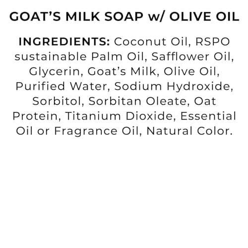 The Grecian Soap Company Goat Milk & Olive Oil Soap Bar, Egyptian Musk 3-Pack